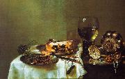 Willem Claesz Heda Breakfast Still Life with Blackberry Pie Germany oil painting artist